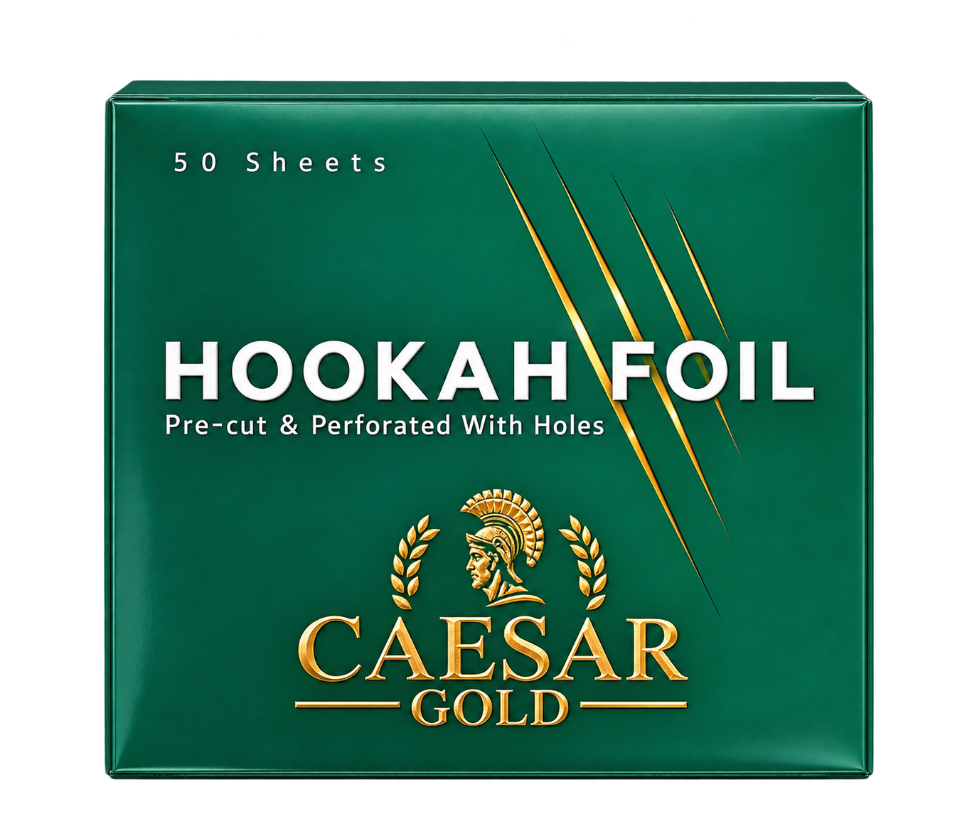 Caesar Gold Hookah Foil — 50 Sheets